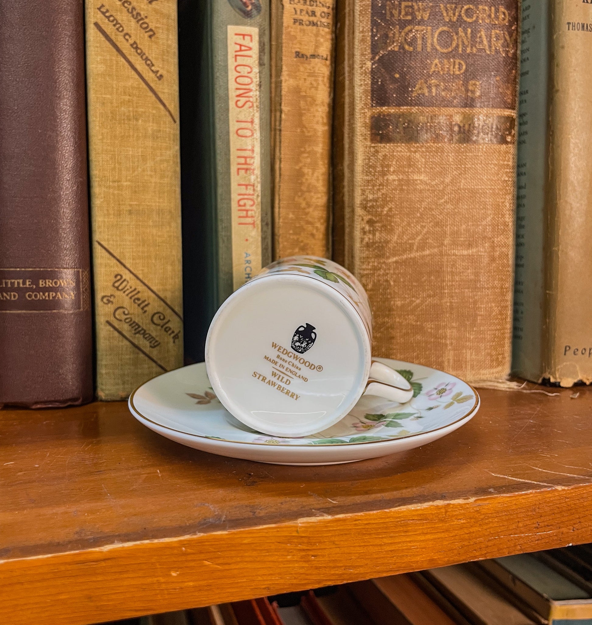 Wedgwood Wild Strawberry Demitasse Cup & Saucer Changing Thymes of West Michigan