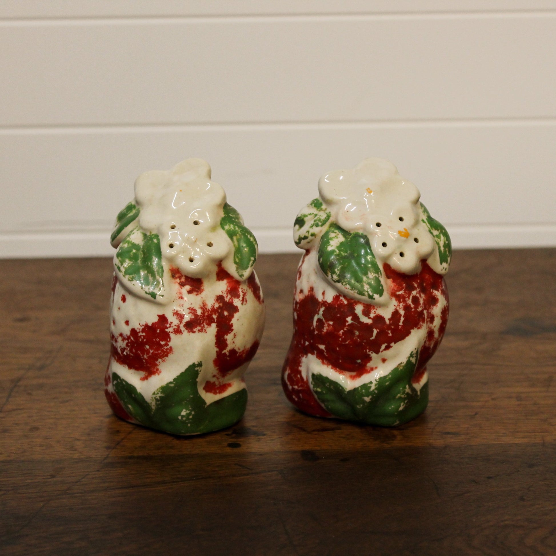1970's Sears USA Strawberry Salt & Pepper Set Changing Thymes of West Michigan