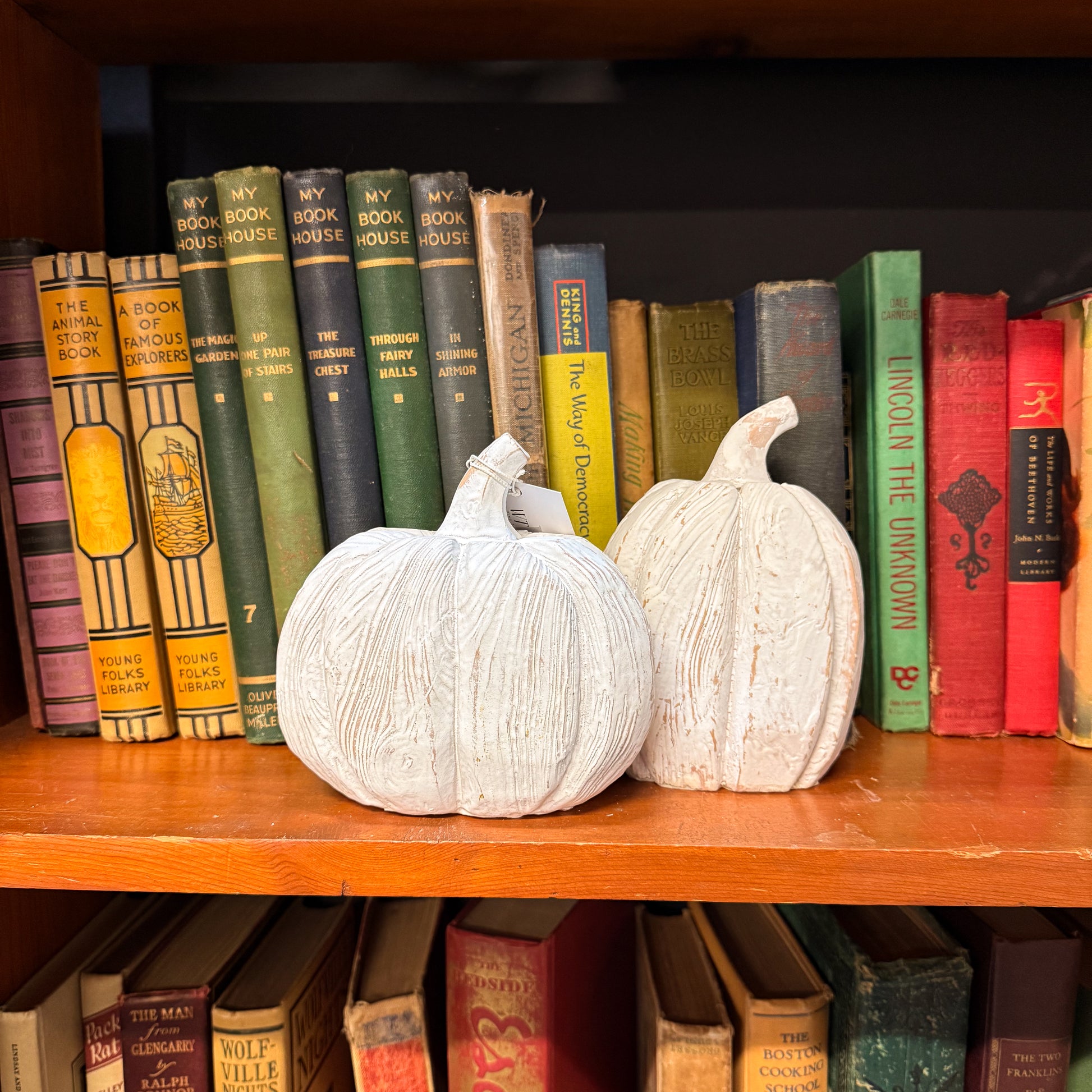 Distressed White Pumpkin