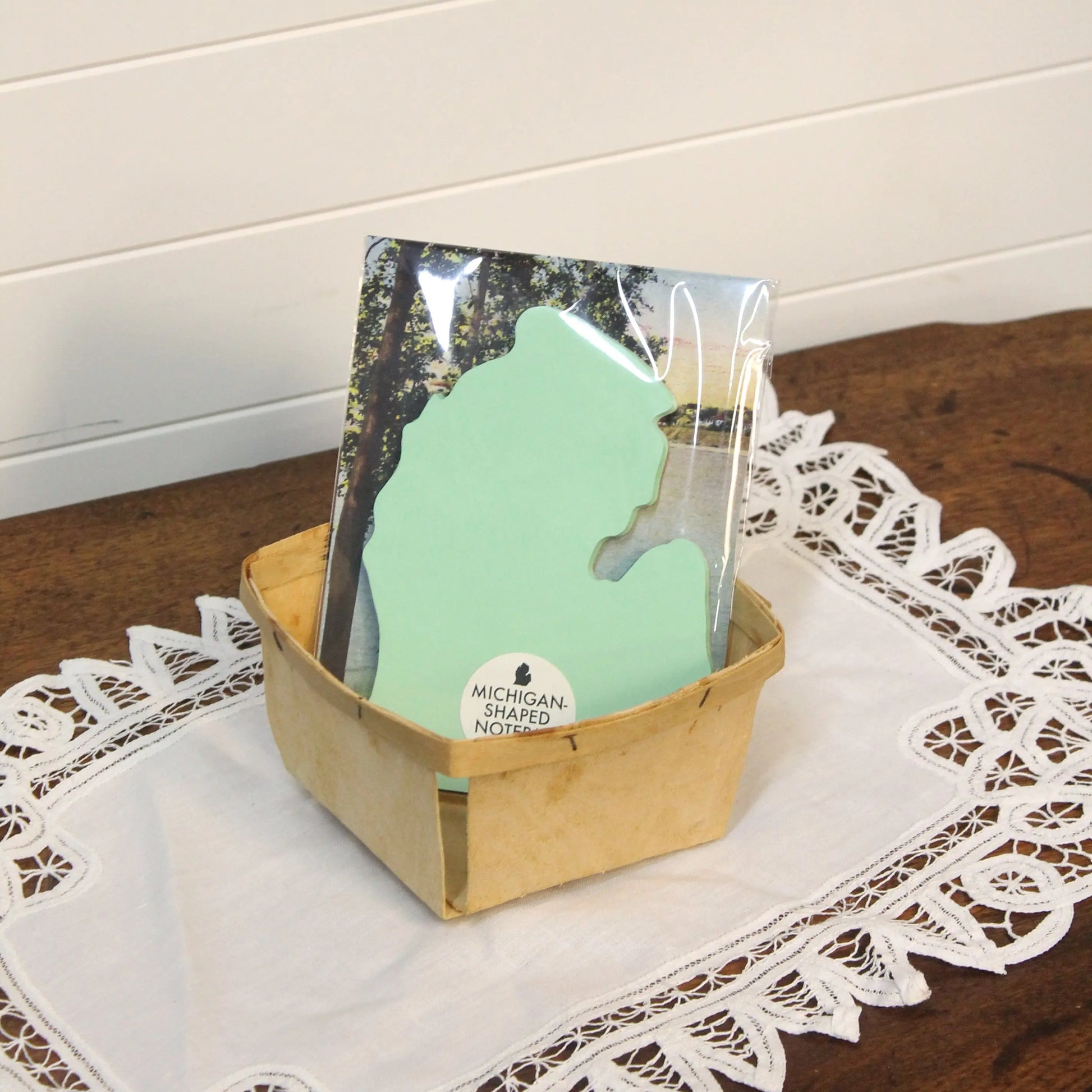 Michigan Shaped Notepad Changing Thymes of West Michigan