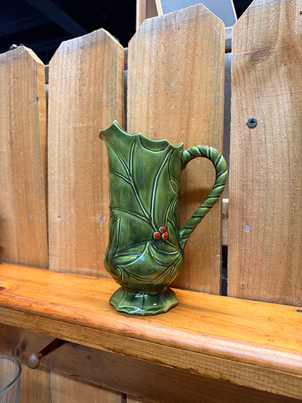 Lefton Holly Berry Pitcher