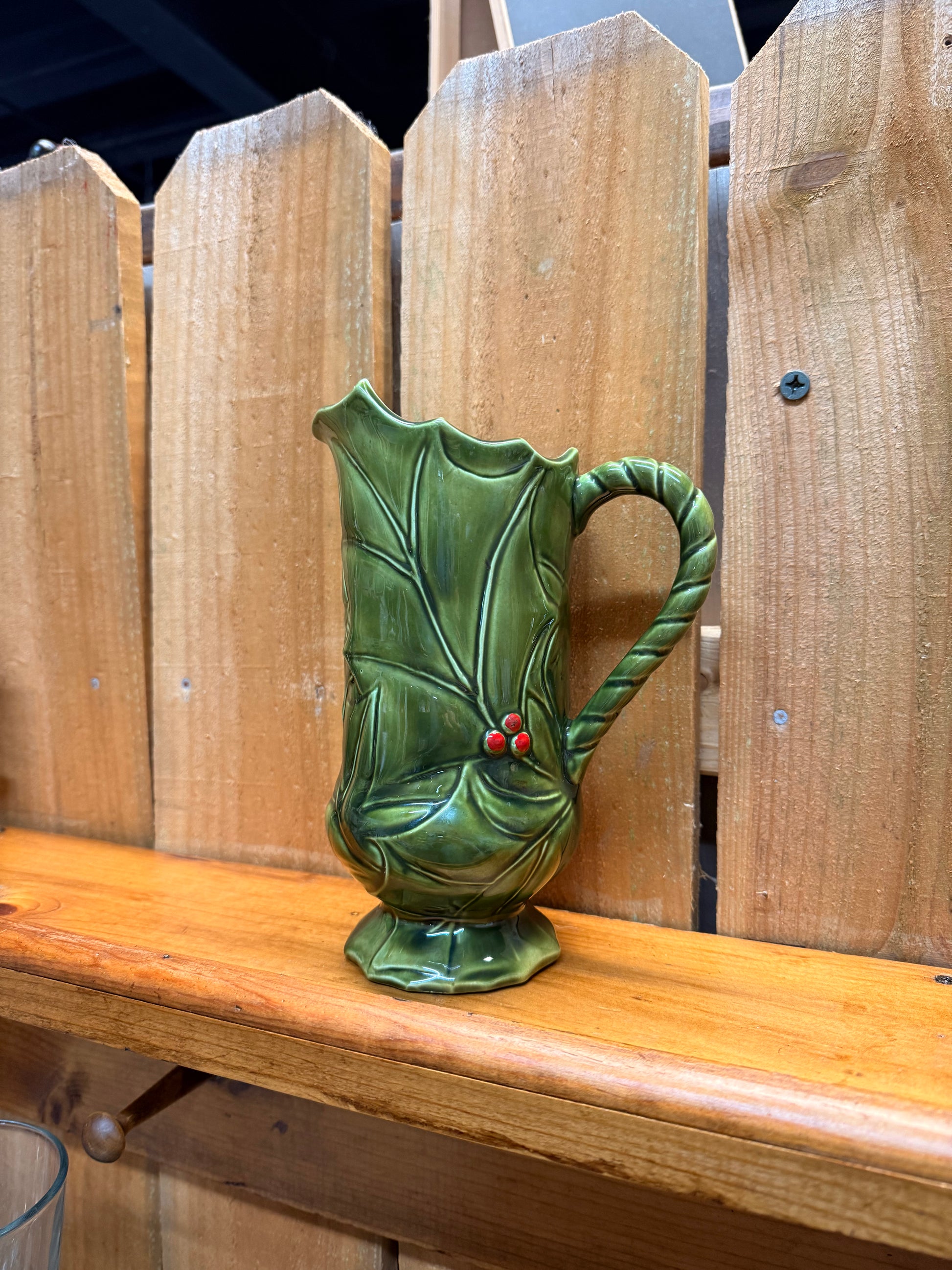 Lefton Holly Berry Pitcher
