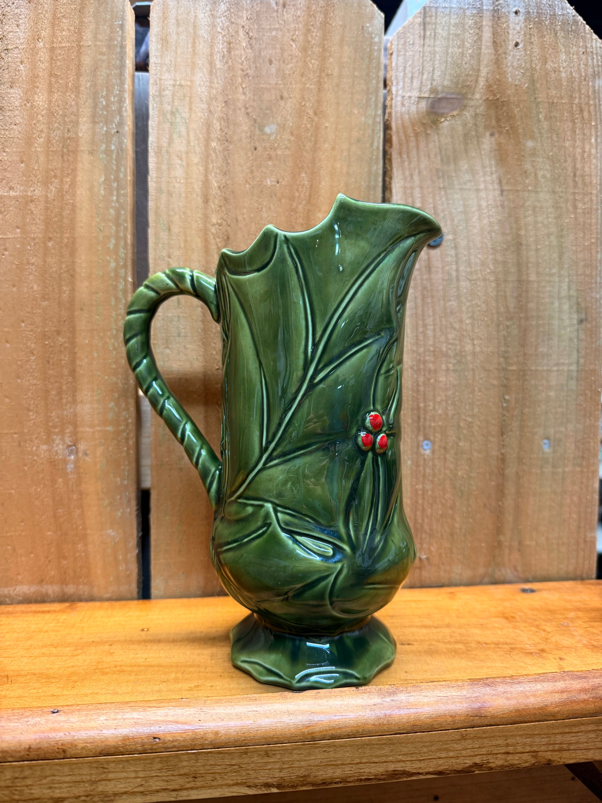 Lefton Holly Berry Pitcher